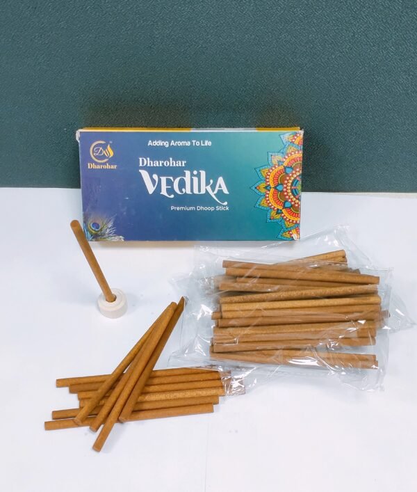 Zupppy Incense Sticks & Cups Vedika – Dhoop Sticks for Pooja | Charcoal Free | 100% Organic