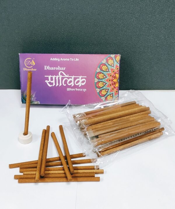 Zupppy Incense Sticks & Cups Saatvik – Dhoop Sticks for Pooja | Charcoal Free | 100% Organic