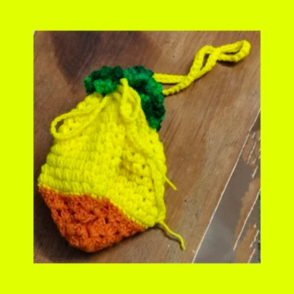 Zupppy Crochet Products Vibrant Lemon Potli