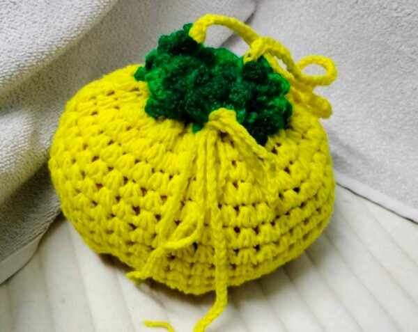 Zupppy Crochet Products Vibrant Lemon Potli