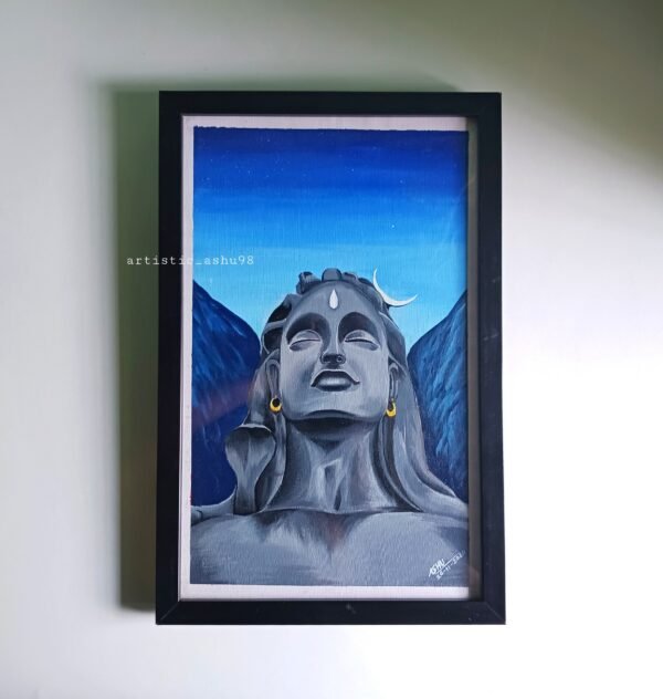 Zupppy handmade Adiyogi acrylic painting