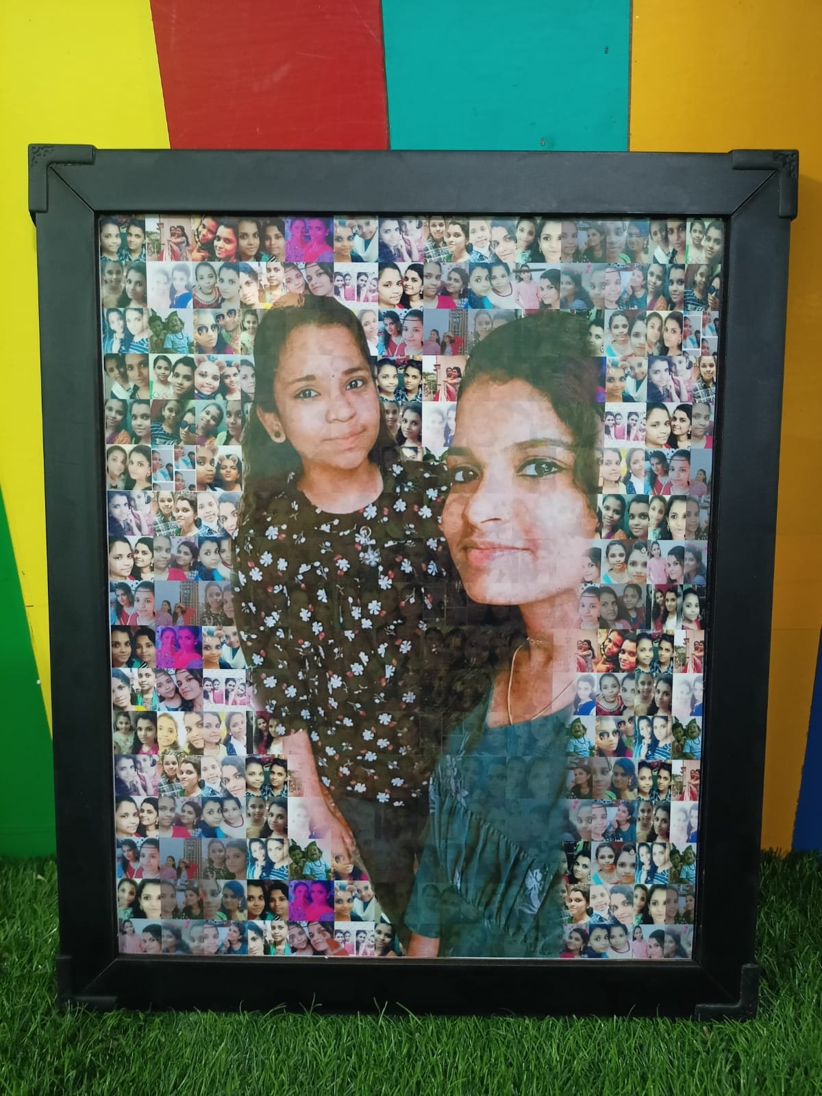 Customized Mosaic Photo Frame (12*8 inch), Photo Frames, Photo Collage  Frames (20 Photos Are
