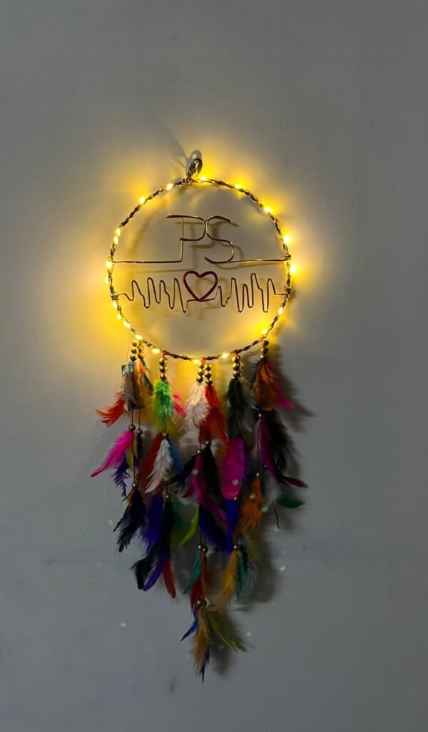 Zupppy LED Wire name dreamcatcher with led light