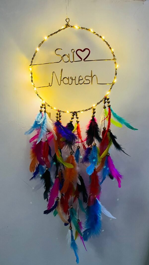 Zupppy LED Wire name dreamcatcher with led light