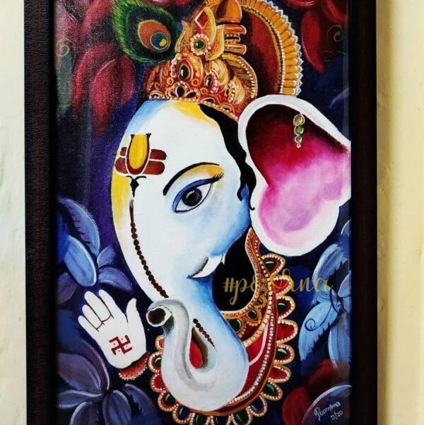 Zupppy Home Decor Shri Ganesh painting