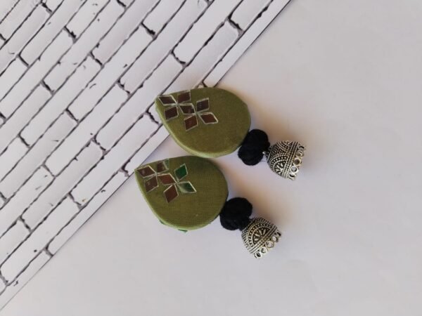 Zupppy Jewellery Rainvas Light green mirror earrings