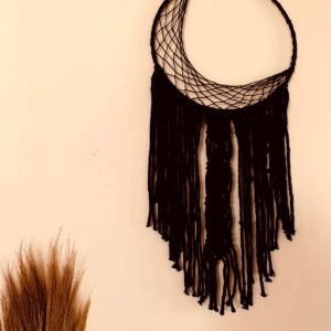 Zupppy wall hanging Macrame Crescent Moon Dreamcatcher