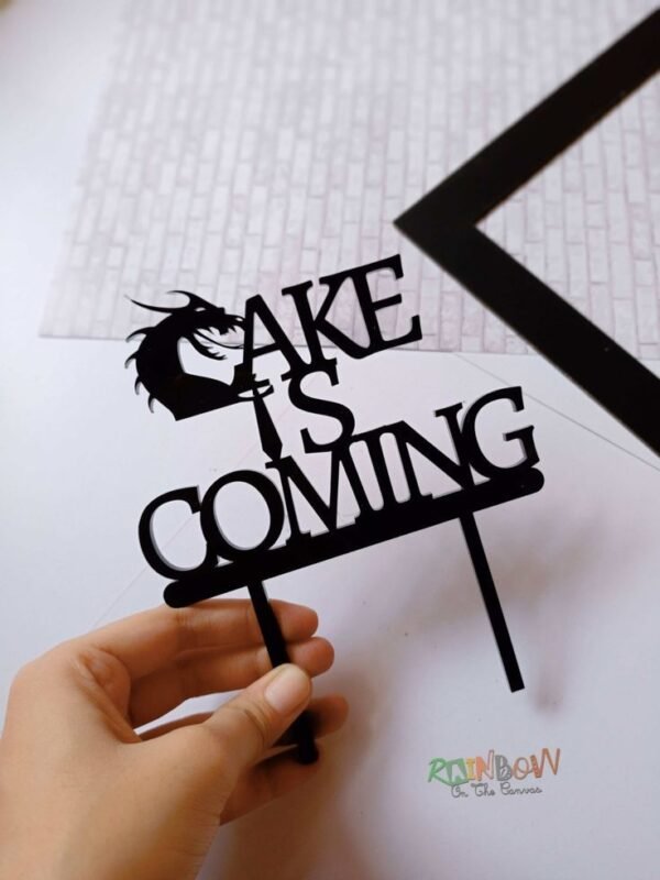 Zupppy Art & Craft Game of thrones cake is coming cake topper