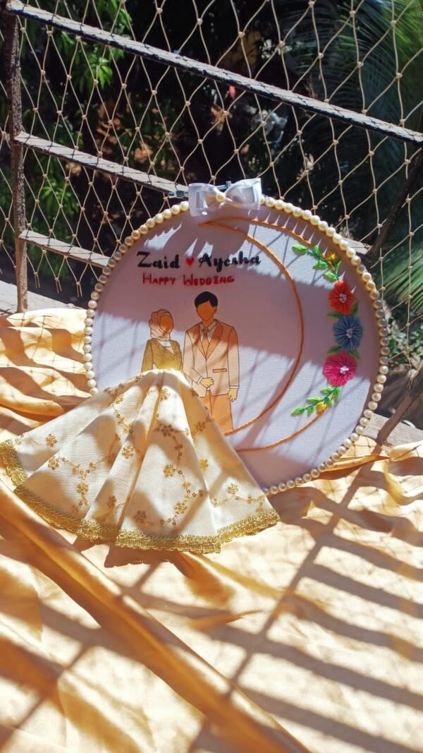 Zupppy Art & Craft Embroidery Wedding Hoop