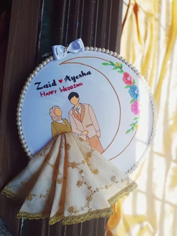 Zupppy Art & Craft Embroidery Wedding Hoop