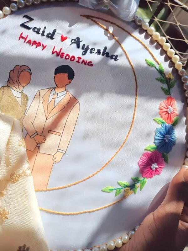 Zupppy Art & Craft Embroidery Wedding Hoop