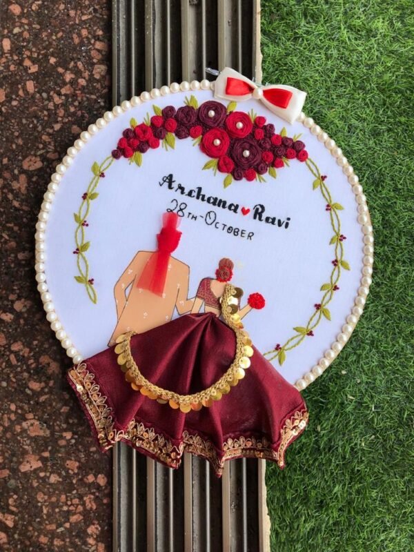 Zupppy Home Decor Wedding Embroidery Hoop