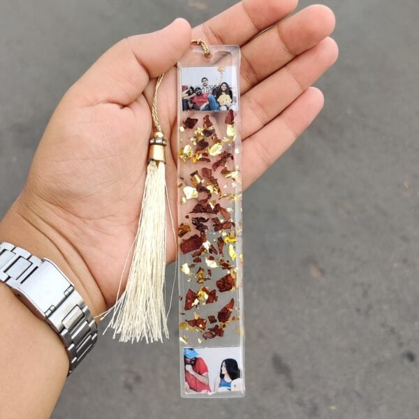 Zupppy Customized Gifts Customised Resin floral bookmark for him her and kids