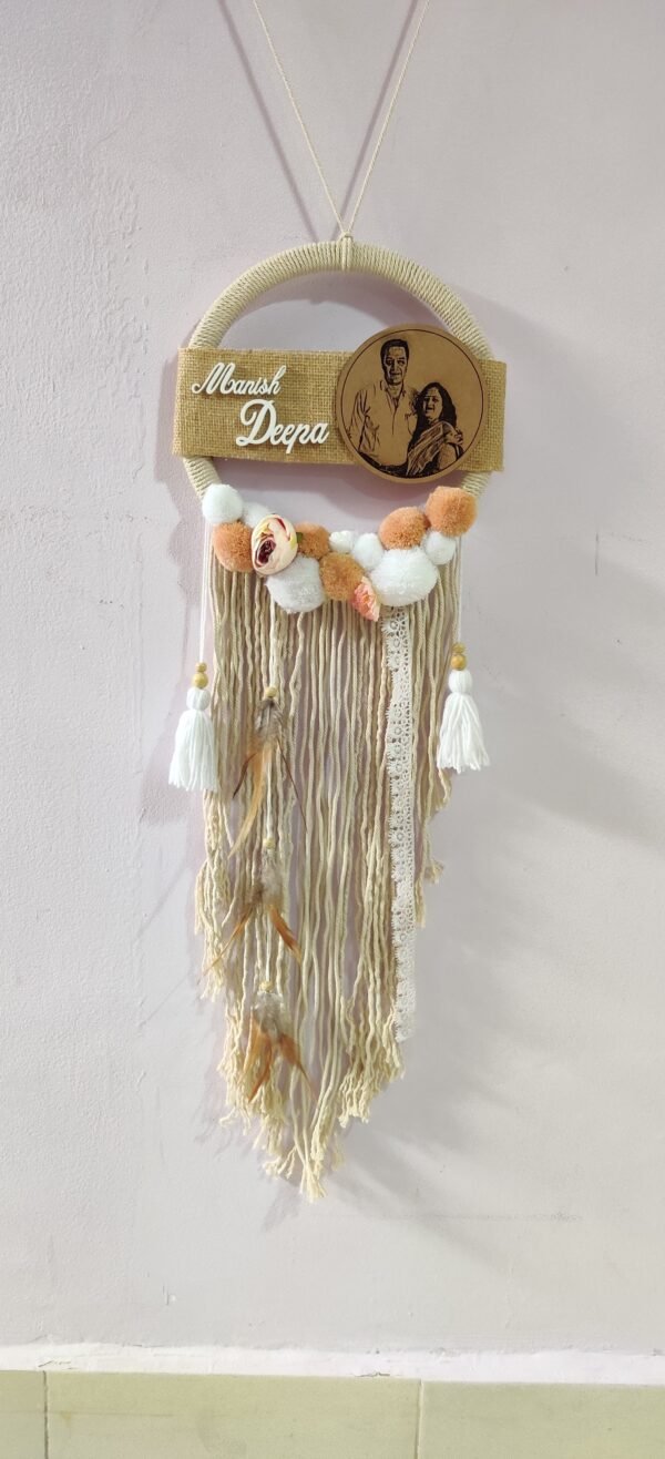 Zupppy Bandarwal Dreamcatcher with wooden frame customised with photo