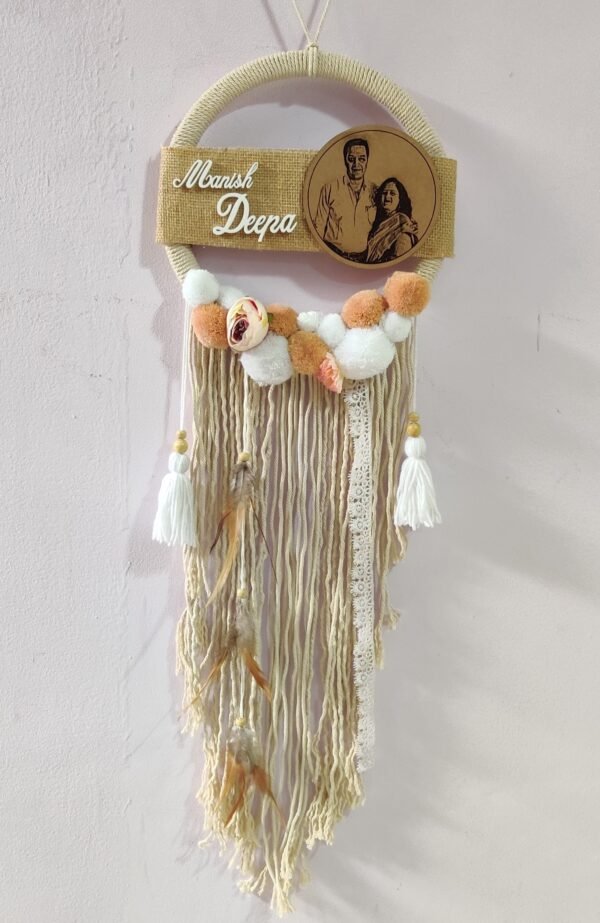 Zupppy Bandarwal Dreamcatcher with wooden frame customised with photo