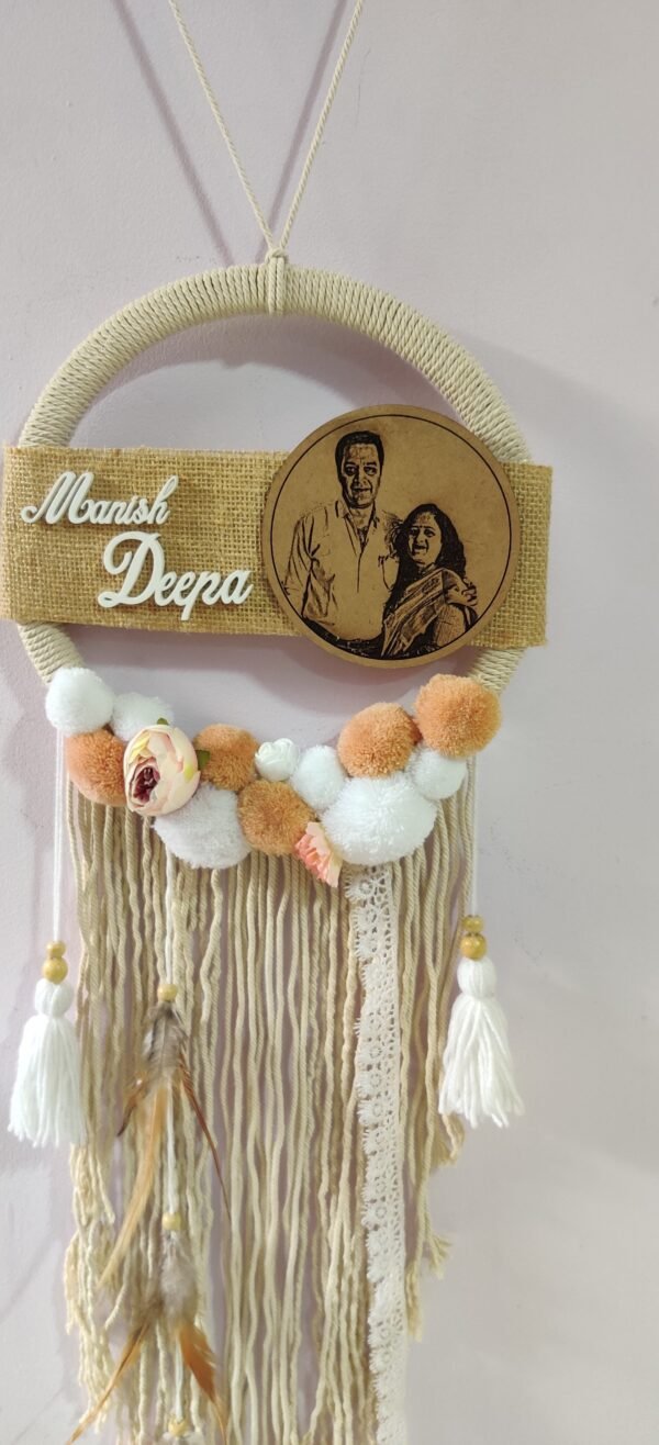 Zupppy Bandarwal Dreamcatcher with wooden frame customised with photo