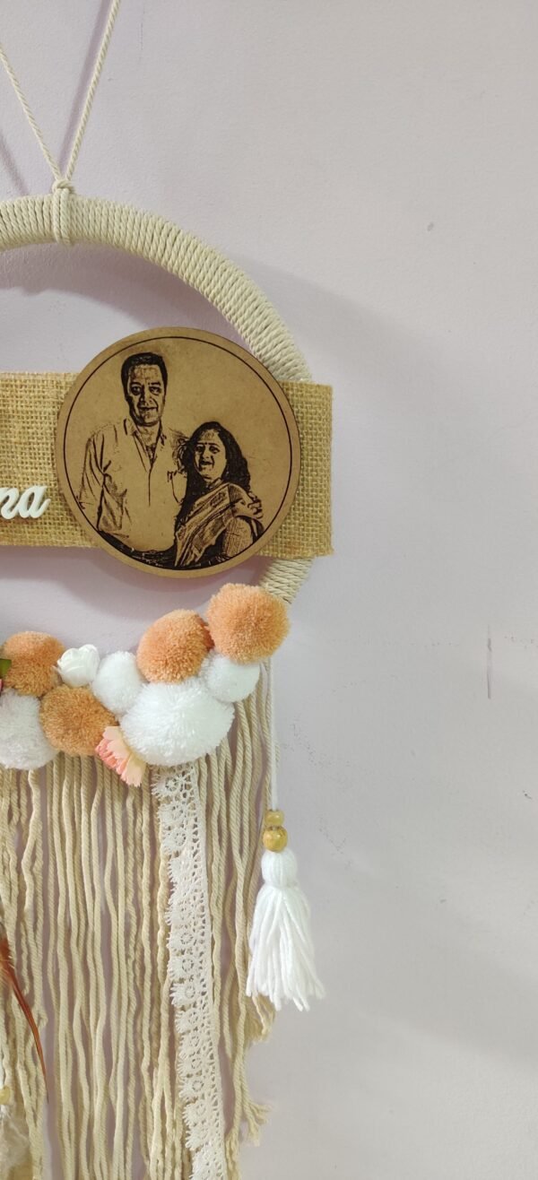 Zupppy Bandarwal Dreamcatcher with wooden frame customised with photo