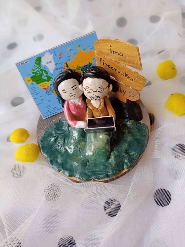 Zupppy Customized Gifts Couple Table top romantic miniature frame personalised for him and her