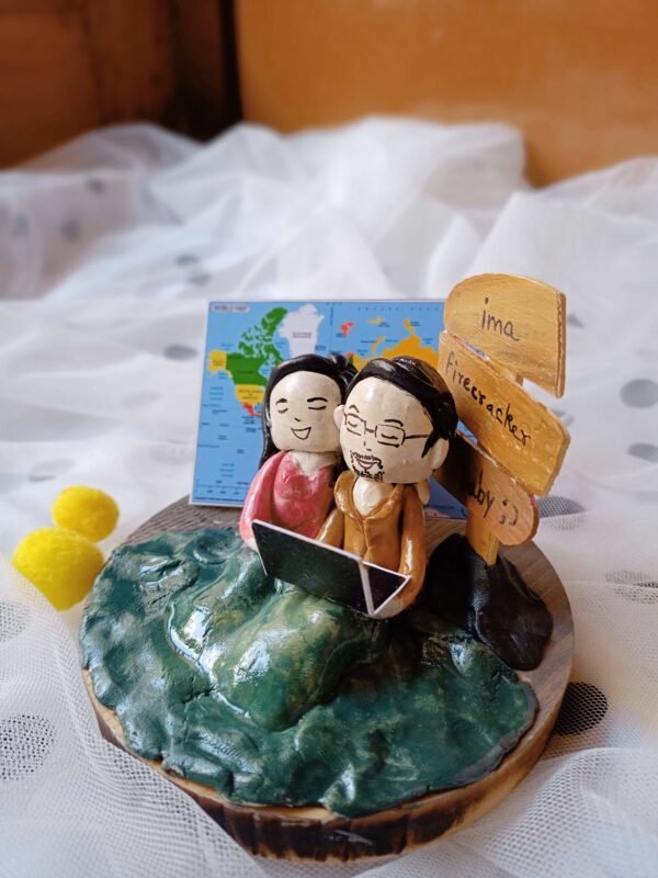 Zupppy Customized Gifts Couple Table top romantic miniature frame personalised for him and her