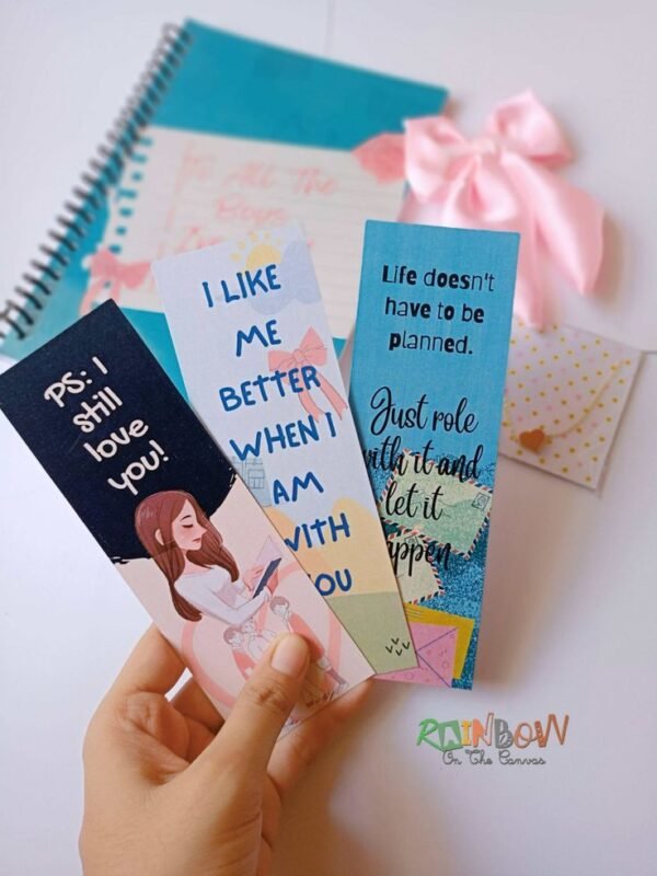 Zupppy Customized Gifts To all the boys I’ve loved before Set of 3 bookmarks