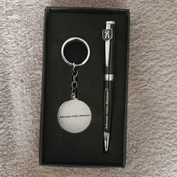 Zupppy Accessories Customized Lawyer/ Doctor/ CA Best Pen + Keychain Gift Combo