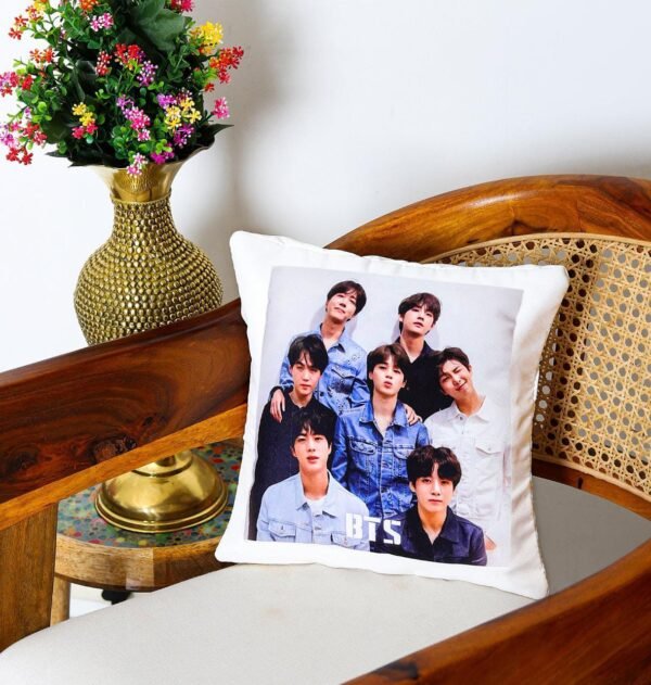 Zupppy Apparel Customized Stain Pillow with Add Your photo with Name & Wishes Print