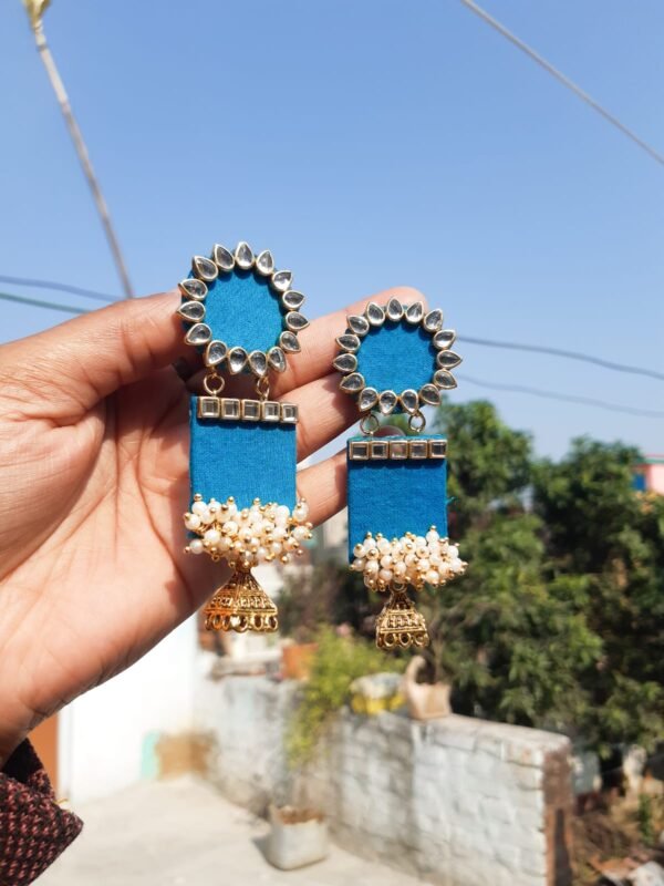 Zupppy Apparel Handmade Fabric Earrings | Customized Bridal and Partywear Jewelry