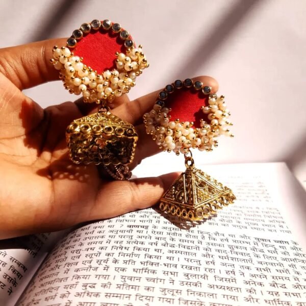 Zupppy Apparel Handmade Fabric Earrings | Customized Bridal and Partywear Jewelry