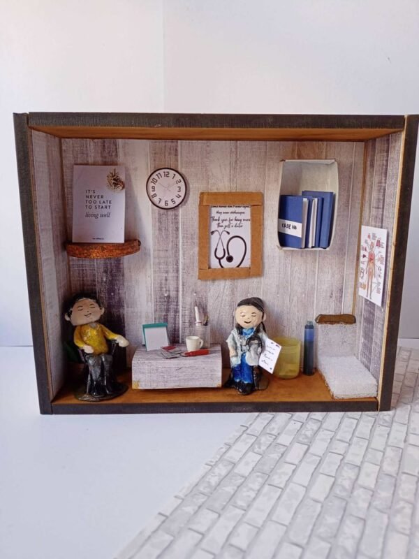 Zupppy Photo Frames Customsied Doctor’s clinic miniature shadow box frame