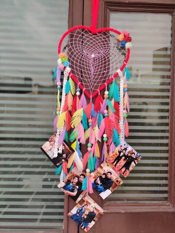 Zupppy wall hanging Heart dreamcatcher customised with photos and message