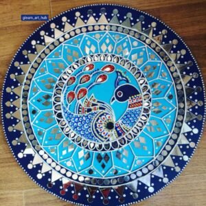 Zupppy Home Decor Blue Peacock Wall Hanging