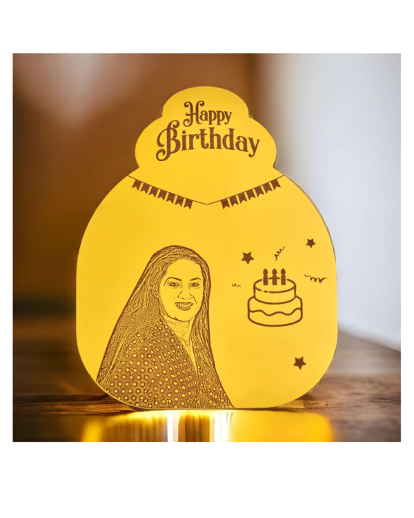 Zupppy Photo Frames Birthday engraved photo frame Wooden Engraved Plaque