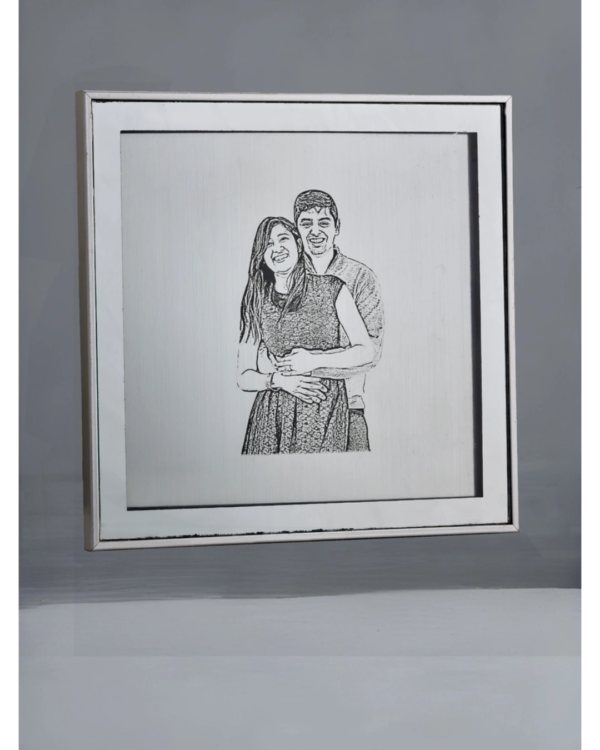 Zupppy Photo Frames Preserve Precious Memories with Engraved Silver Glass Frame on Acrylic