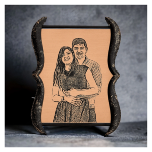 Zupppy Photo Frames Handcrafted Plaque with Engraved photo on Acrylic