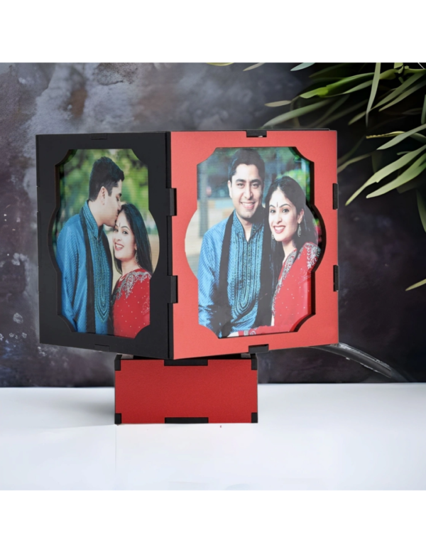 Zupppy Customized Gifts LED Rotating customised photo Lamp 360 degree