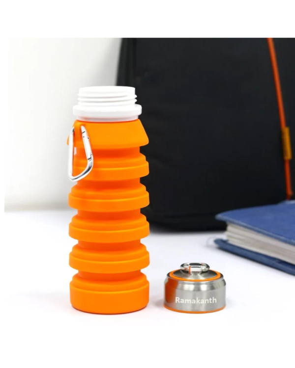 Zupppy Bottle Customised orange Collapsible Sipper Bottle utility and corporate gift