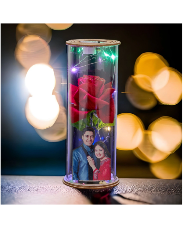 Zupppy Customized Gifts Glass Dome with LED lights customised with photo