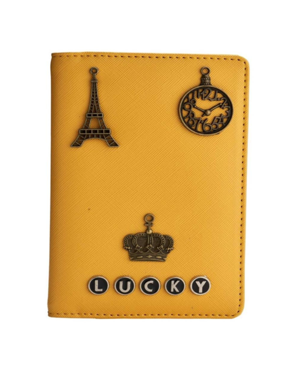 Zupppy Accessories Yellow Passport Cover customised with name | Utility and corporate gift