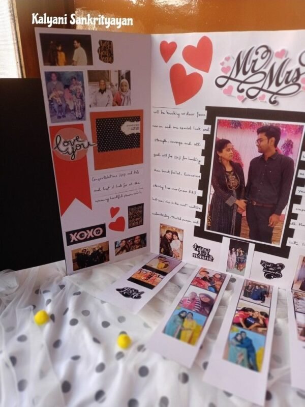 Zupppy Art & Craft Giant Big anniversary falling card customised with photos and name