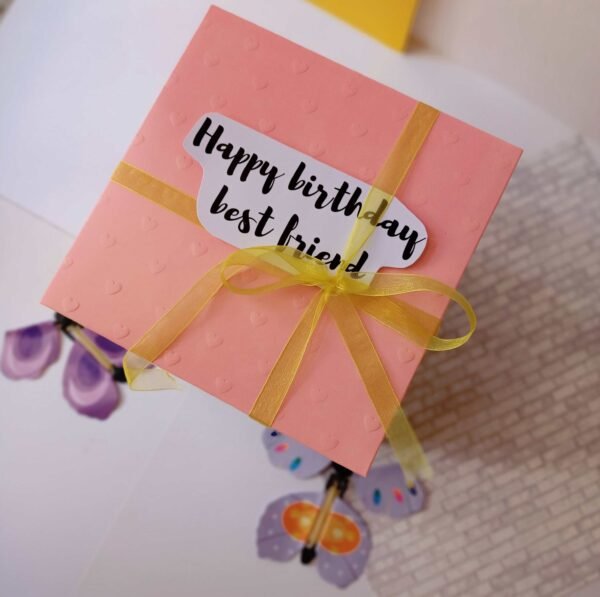 Zupppy Customized Gifts Fake flying butterflies pop up box personalised with photo