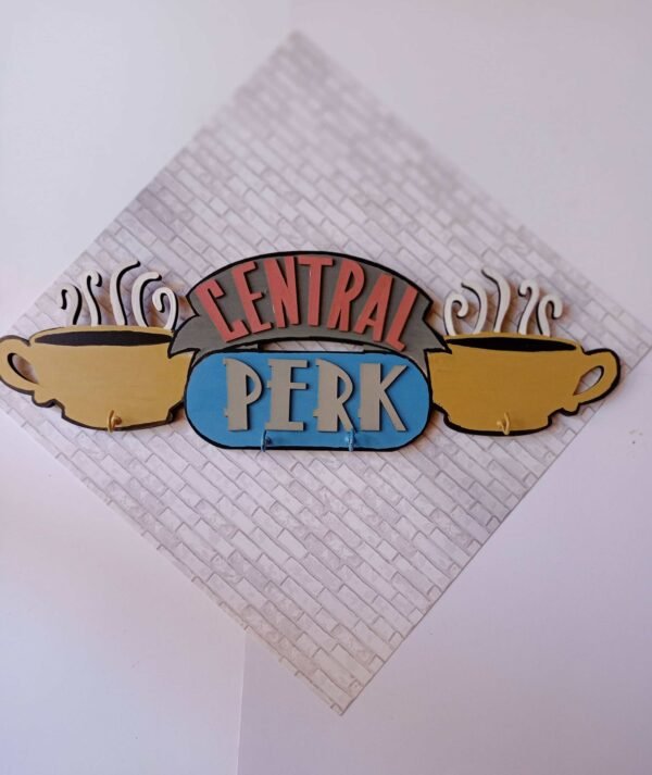 Zupppy Accessories Central Perk Friends TV customised wooden keyholder