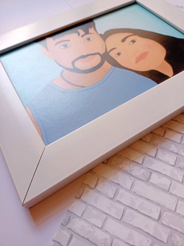 Zupppy Photo Frames Customised Photo Illustration Frame wooden