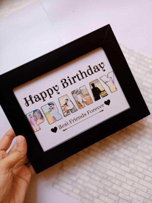 Zupppy Photo Frames Name customised collage frame birthday gift for him and her