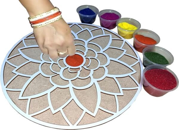 Zupppy Rangoli plate Rangoli Diy Plate