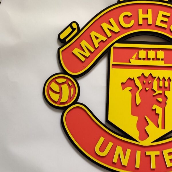 Zupppy wall art Manchester united wall art wooden for soccer and football lovers gift and decor