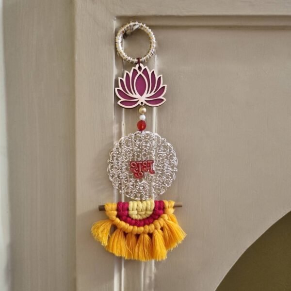 Zupppy Bandarwal Macrame Door Hanging Set [Subh-Laabh]