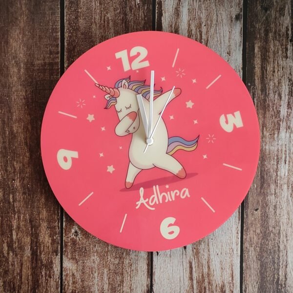 Zupppy clock Kids customized cartoon clock | gift for kids nursery decor