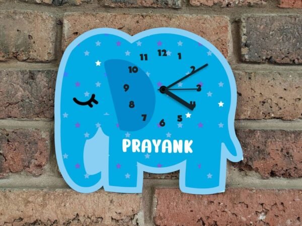 Zupppy clock Kids customized cartoon clock | gift for kids nursery decor