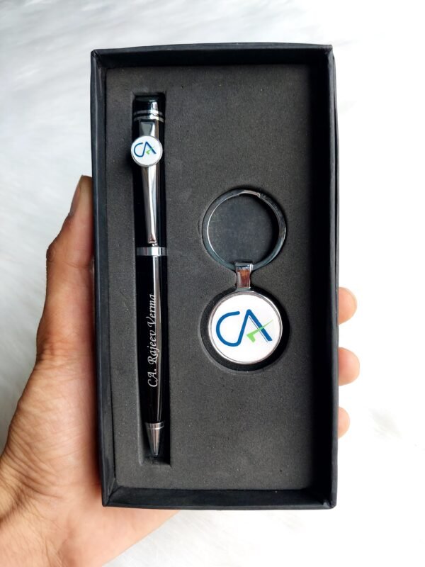 Zupppy Customized Gifts Customised pen and keychain set for CA. doctor and advocate