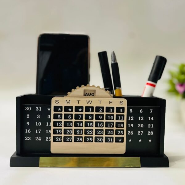 Zupppy Customized Gifts Pen Stand with infinite calendar and mobile stand